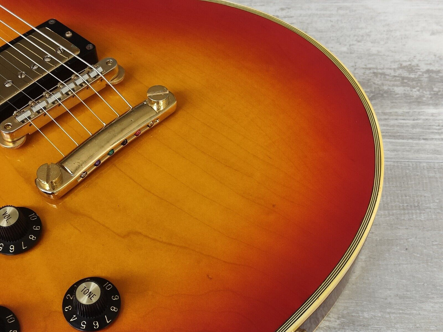 1983 Greco Japan EGC68-50 LH Left Handed Les Paul Custom (Cherry Sunburst)