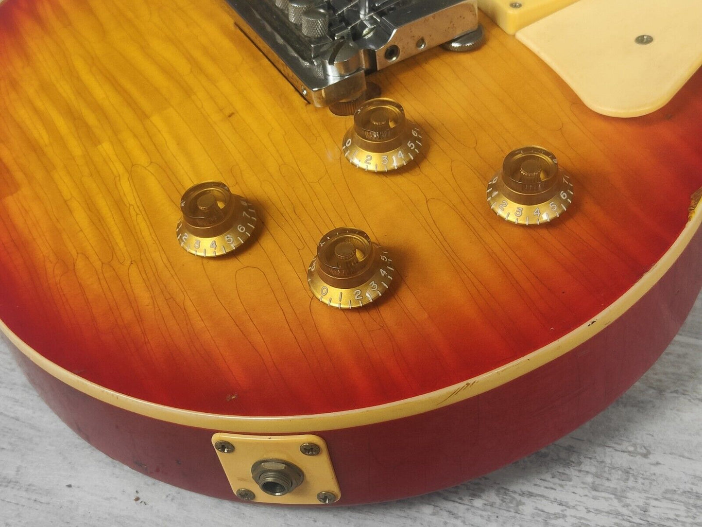 1980 Greco Japan EG-500 Les Paul Standard (Nitro Relic Cherry Sunburst Refinish)