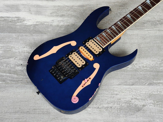 1993 Ibanez Japan PGM100 Paul Gilbert Signature Model Superstrat (Jewel Blue)