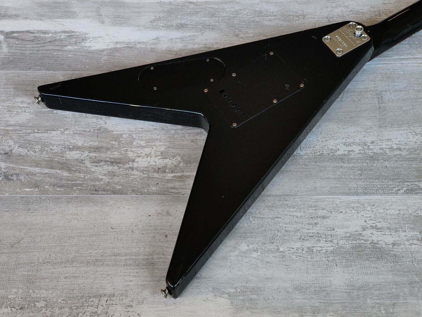 1984 Aria Pro II Japan XX Deluxe Flying V (Black)