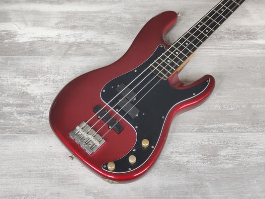 1988 Schecter Japan Precision Bass w/EMG's (Candy Apple Red)