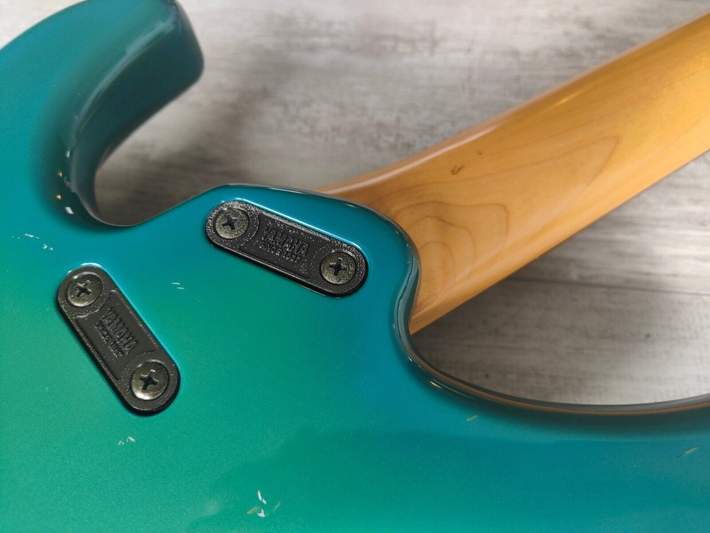 1991 Yamaha RBX Super Medium Series Bass (Green/Blue Burst)