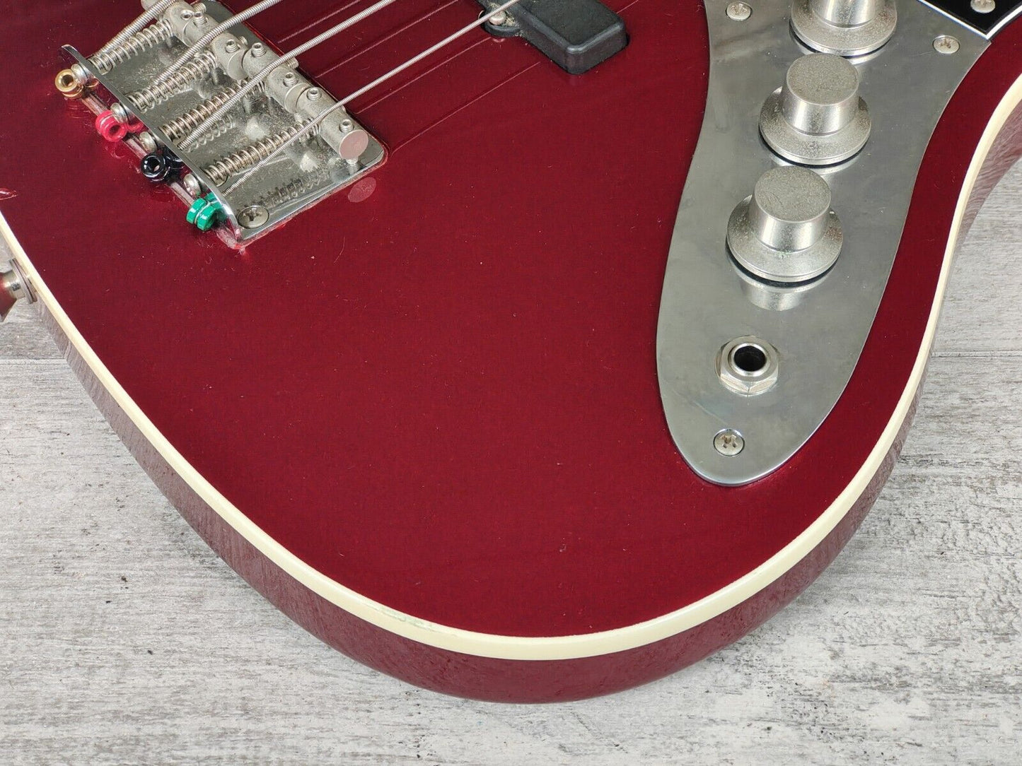 2010 Fender Japan Aerodyne PJ Jazz Bass w/Bartolini's (Old Candy Apple Red)