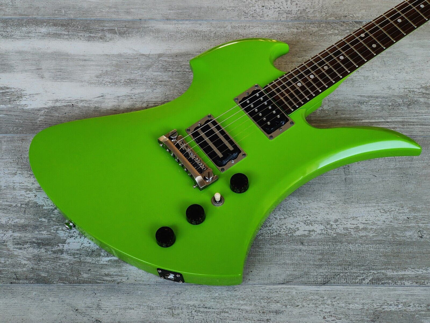 1985 BC Rich Japan NJ Series RMG-0 Mockingbird (Refinished Kermit Green)