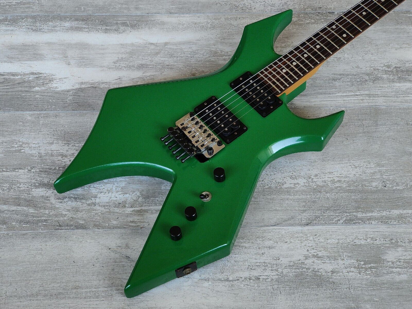 1980's BC Rich Japan NJ Series Warlock w/Floyd Rose (Refinished Green)