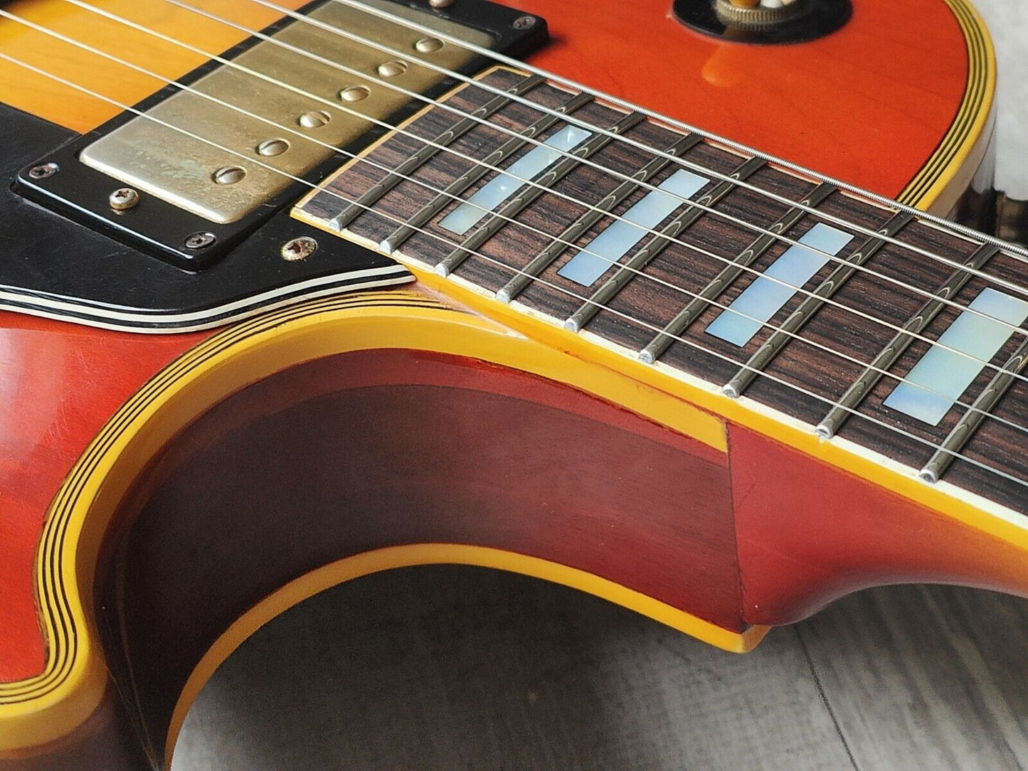 1975 Greco Japan EG-1000R Les Paul Custom w/Mick Harron Refret (Cherry Sunburst)