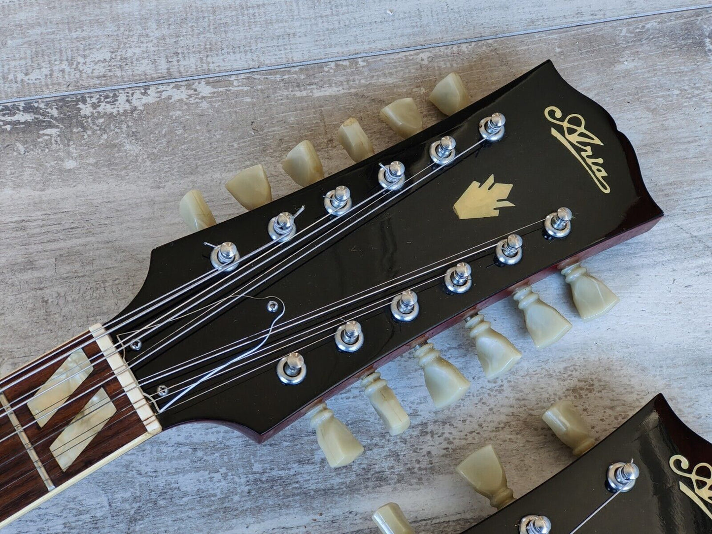 1976 Aria Japan (Matsumoku) EDS-1275 Style 6/12 Doubleneck SG (Cherry Red)