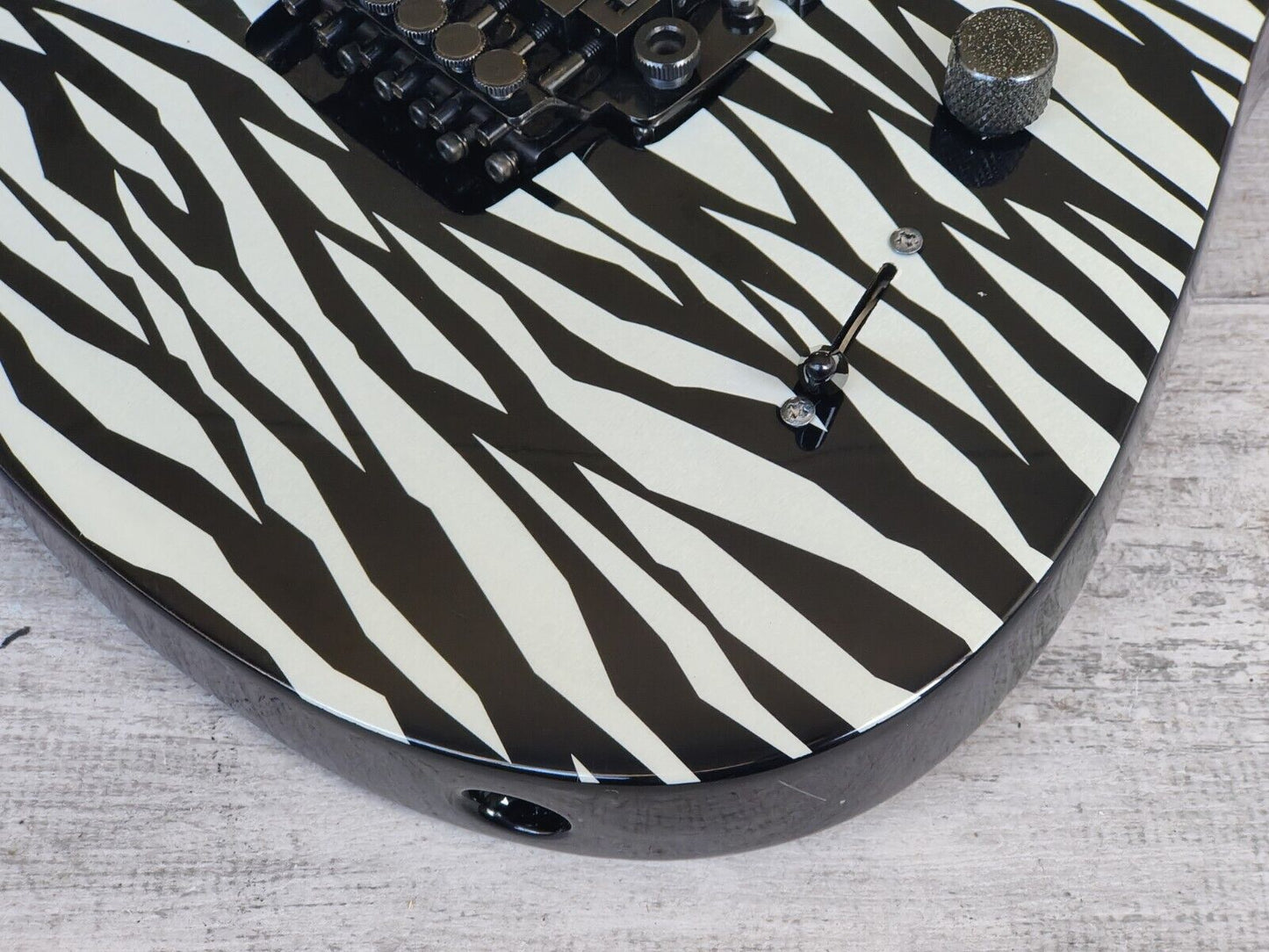 1994 Yamaha Japan MGM111 Special Edition Electric Guitar (Zebra Stripe)