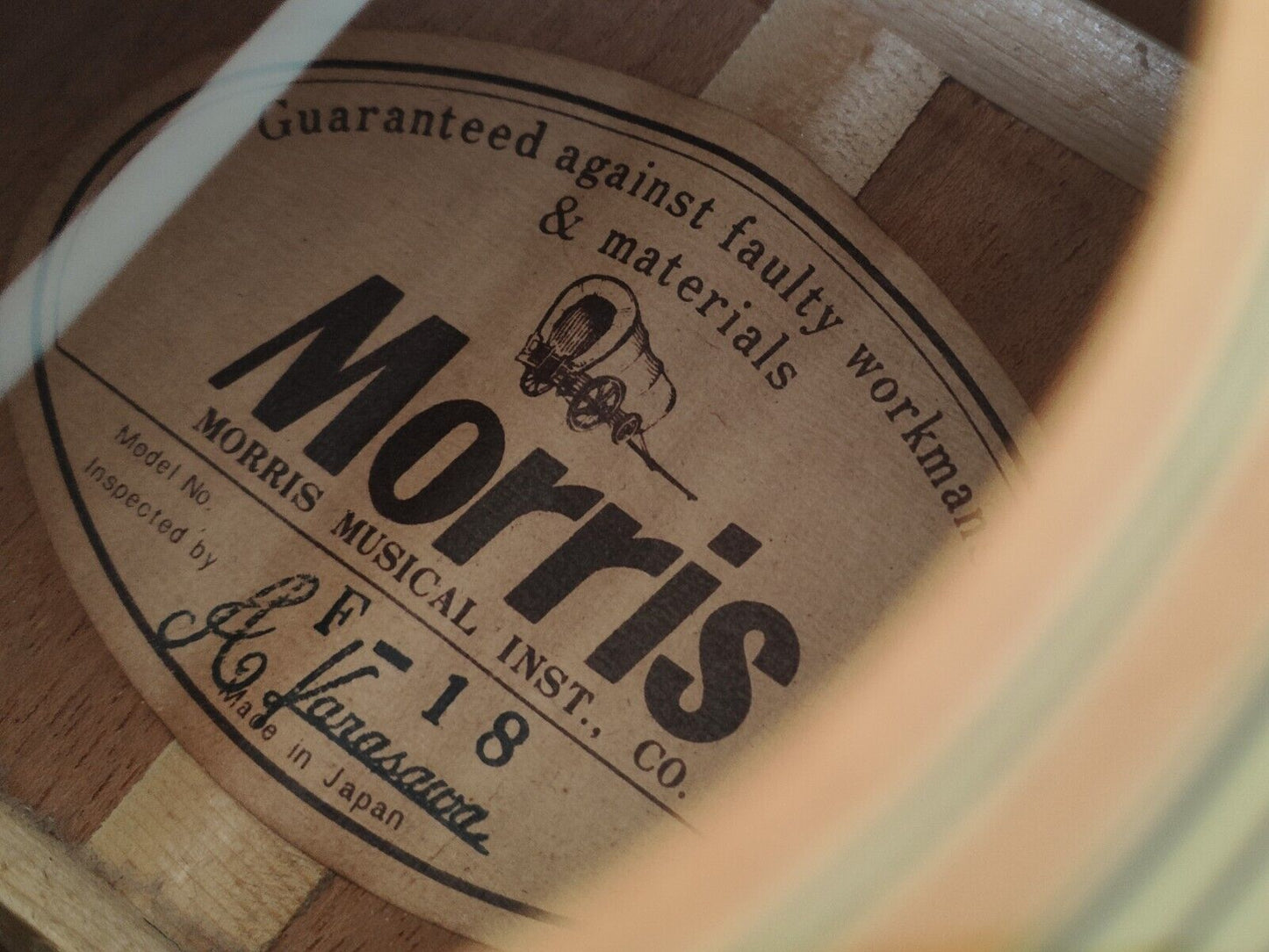 1980's Morris F-18 Japanese Vintage Acoustic Guitar (Natural)