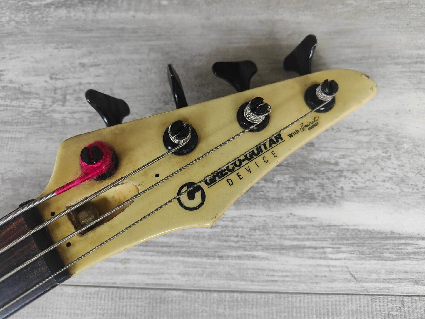 1985 Greco Japan JJB-1 Electric Bass Guitar (White)