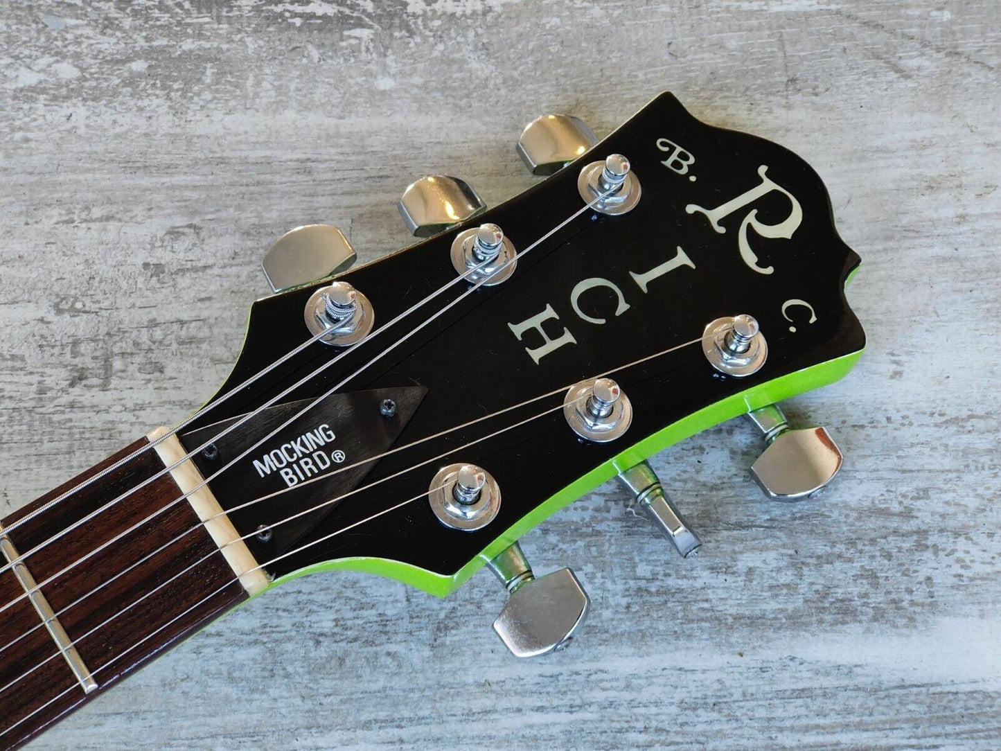 1985 BC Rich Japan NJ Series RMG-0 Mockingbird (Refinished Kermit Green)