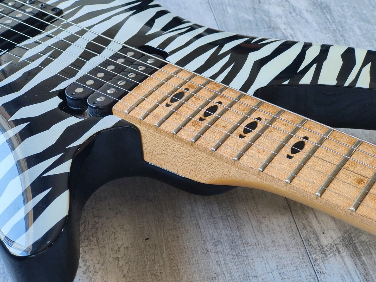 1994 Yamaha Japan MGM111 Special Edition Electric Guitar (Zebra Stripe)