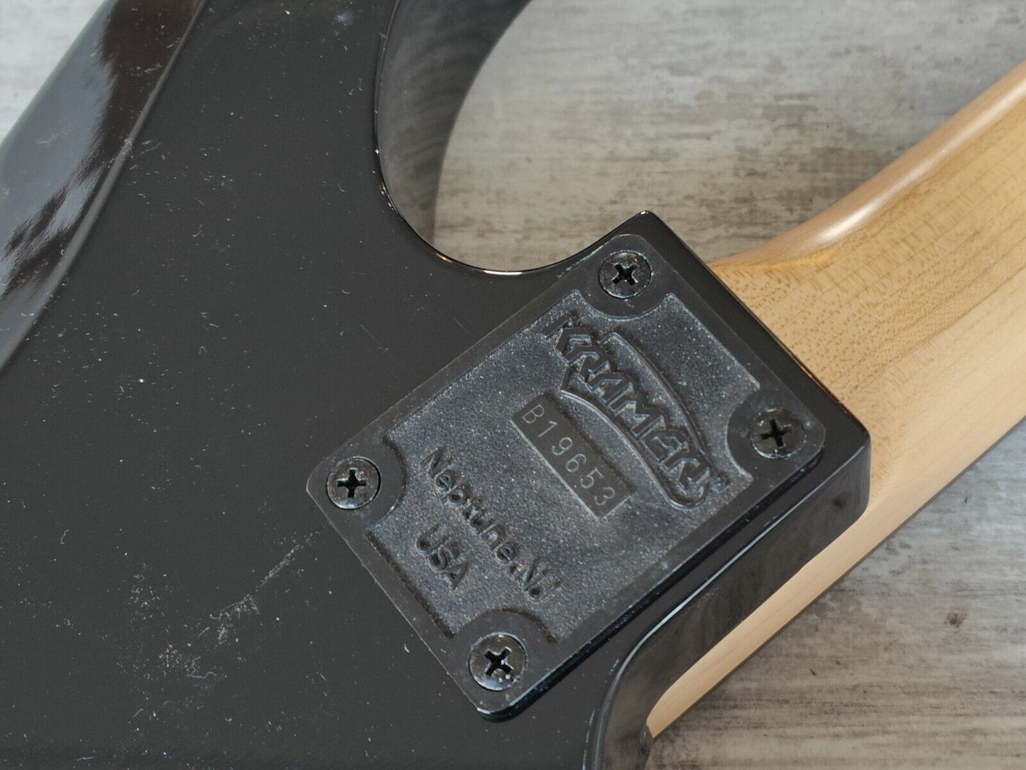 1990's Kramer Japan (by Tokai) LH Left Handed NOS Superstrat Body/Neck (Black)