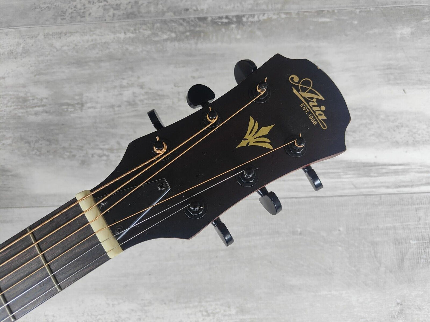 2018 Aria FET-F1 Electric/Acoustic Guitar (Violin Burst)