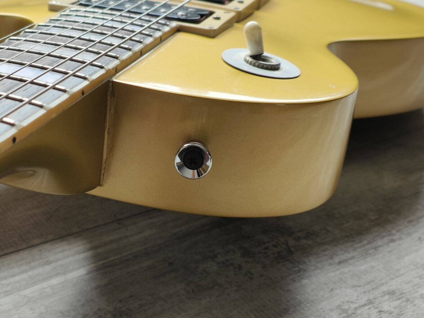 1978 Aria Pro II Japan LP-600R "Black Beauty" Les Paul Custom (Refinished Gold)