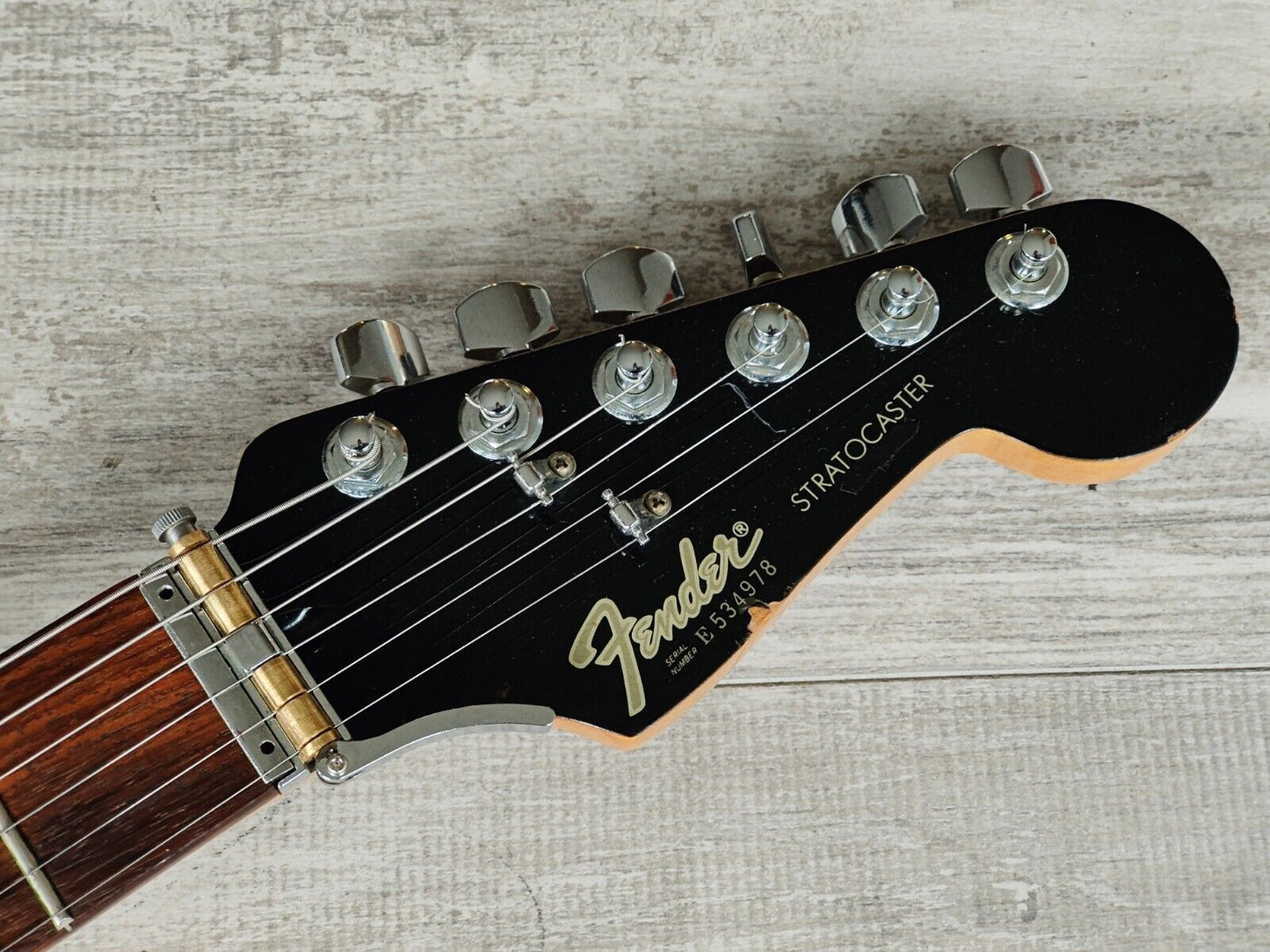 1986 Fender Japan "E Series" ST755 Comtemporary HH Stratocaster (Black)