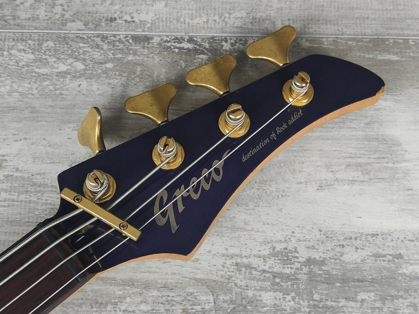 1992 Greco Japan PJB-380 Medium Scale Bass (Purple)