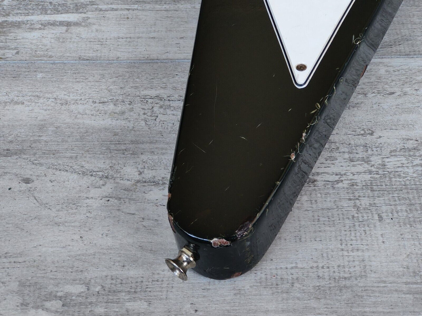 1977 Greco Japan FV-600 '67 Reissue Flying V (Black)