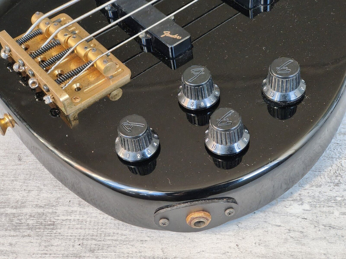 1988 Fender Japan PJR65 Jazz Bass Special PJ Active Contemporary Bass (Black)