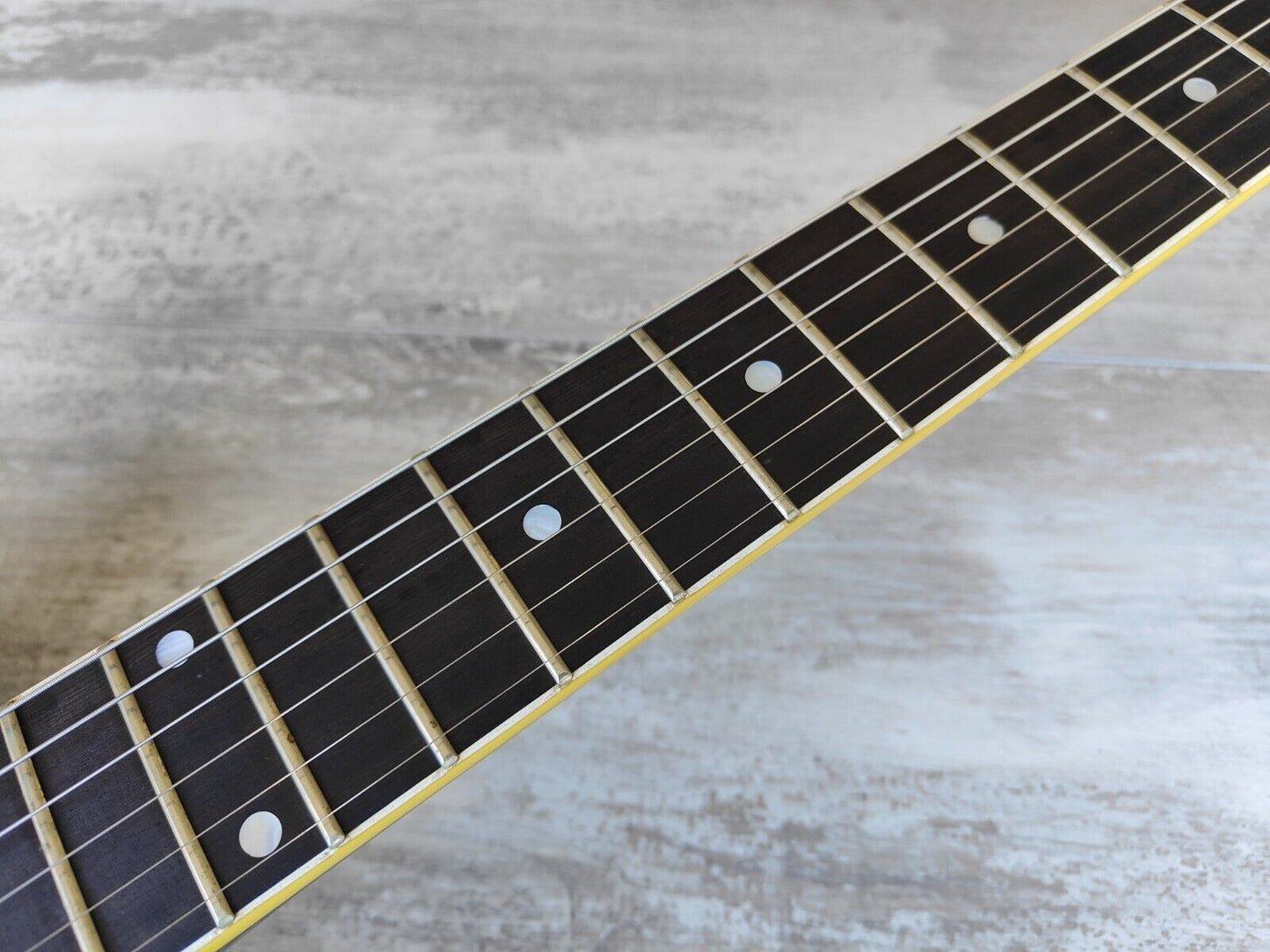 1994 Burny (Fernandes) Japan BSA-120 Semi-Hollowbody Electric Guitar (Black)