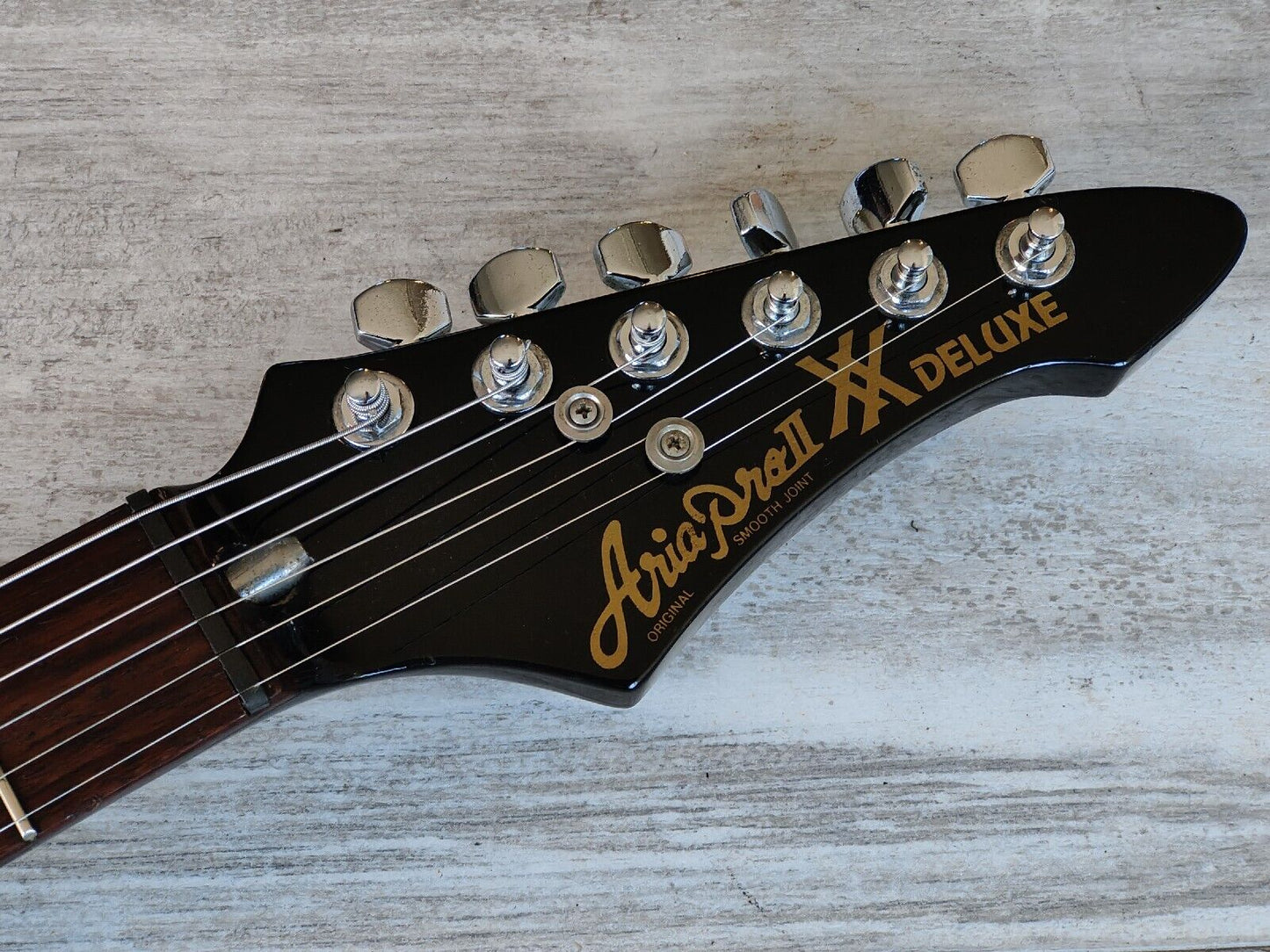 1984 Aria Pro II Japan XX Deluxe Flying V (Black)