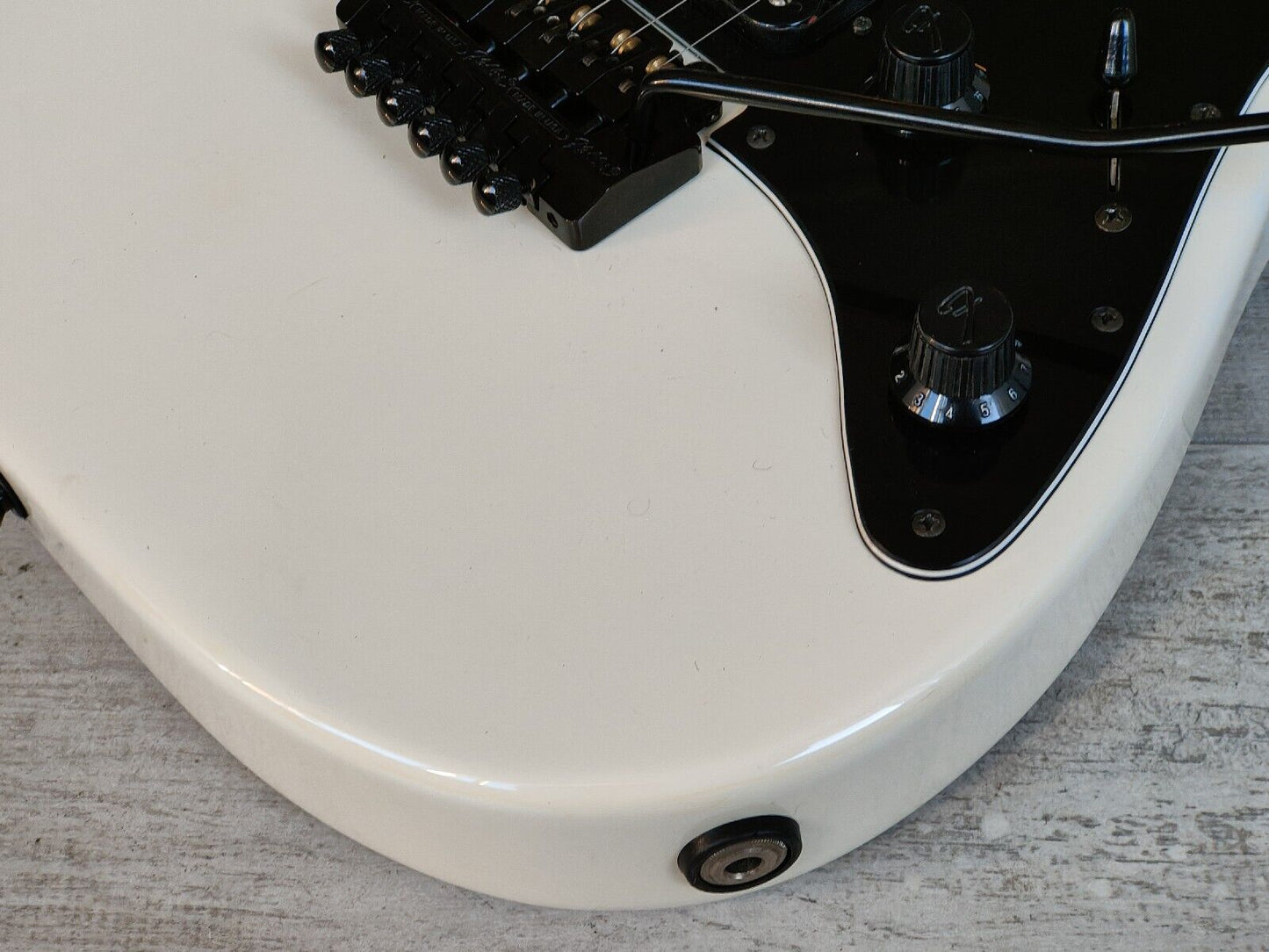 1987 Fender Japan E Series SF-455 Contemporary Stratocaster w/Kahler (White)