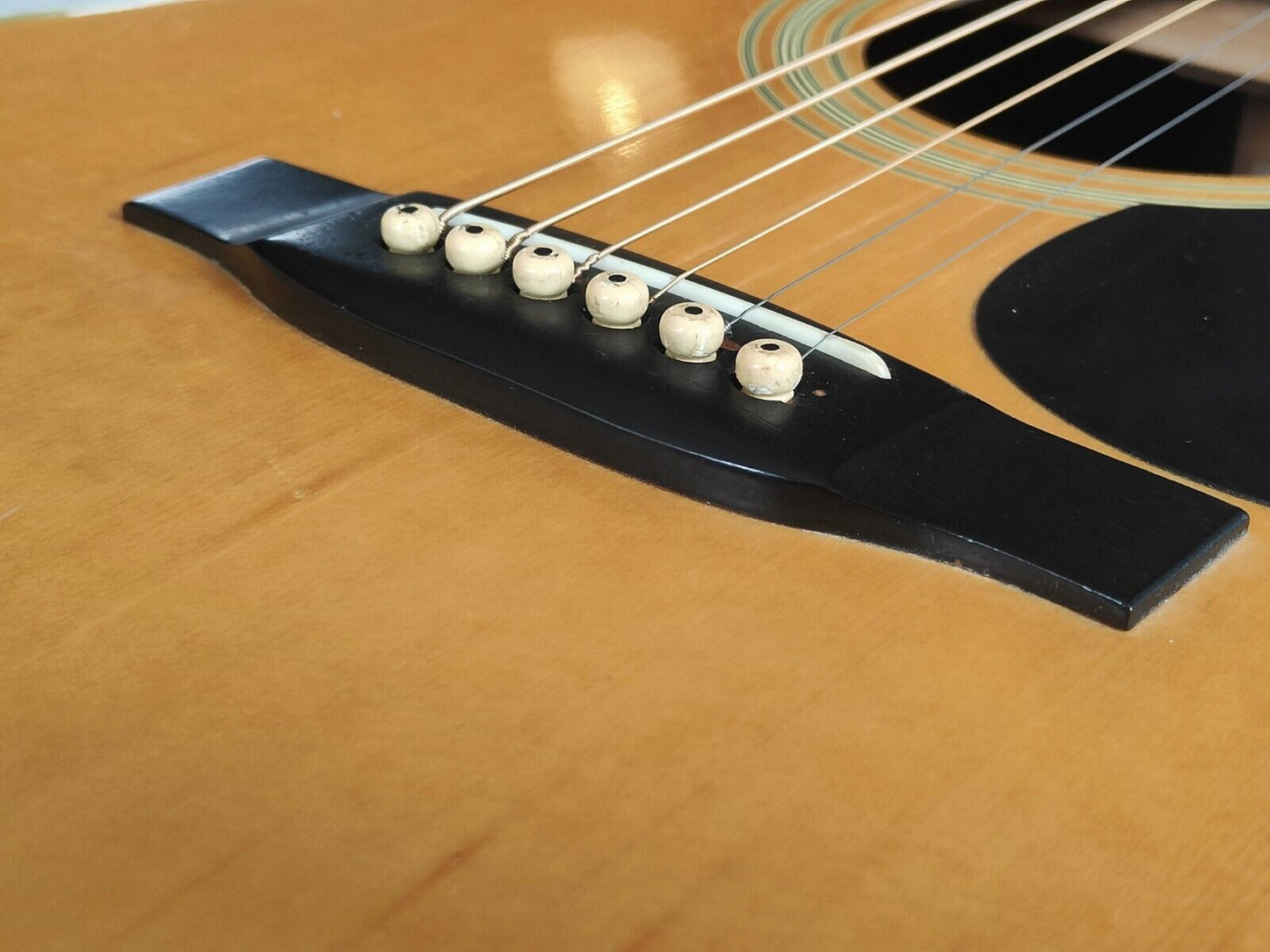 1980's Tokai Cat's Eyes CE-300 Vintage Acoustic Dreadnought Guitar (Natural)