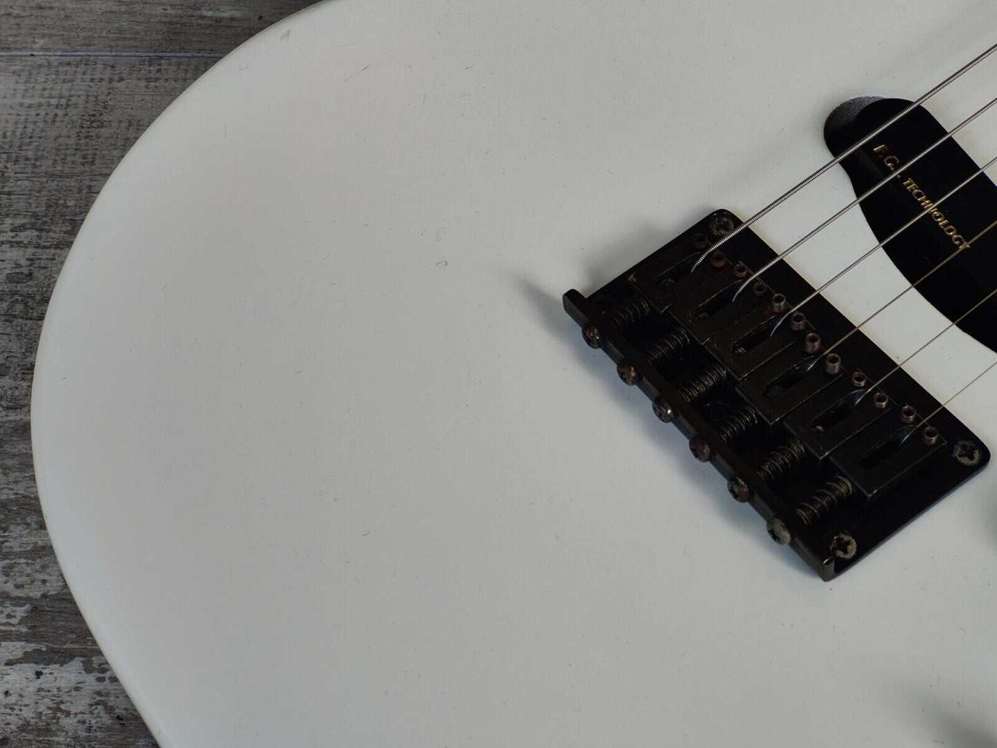 1990's Fernandes Japan STJ-80BT Buck Tick Tele/Strat w/Active Pickups (White)