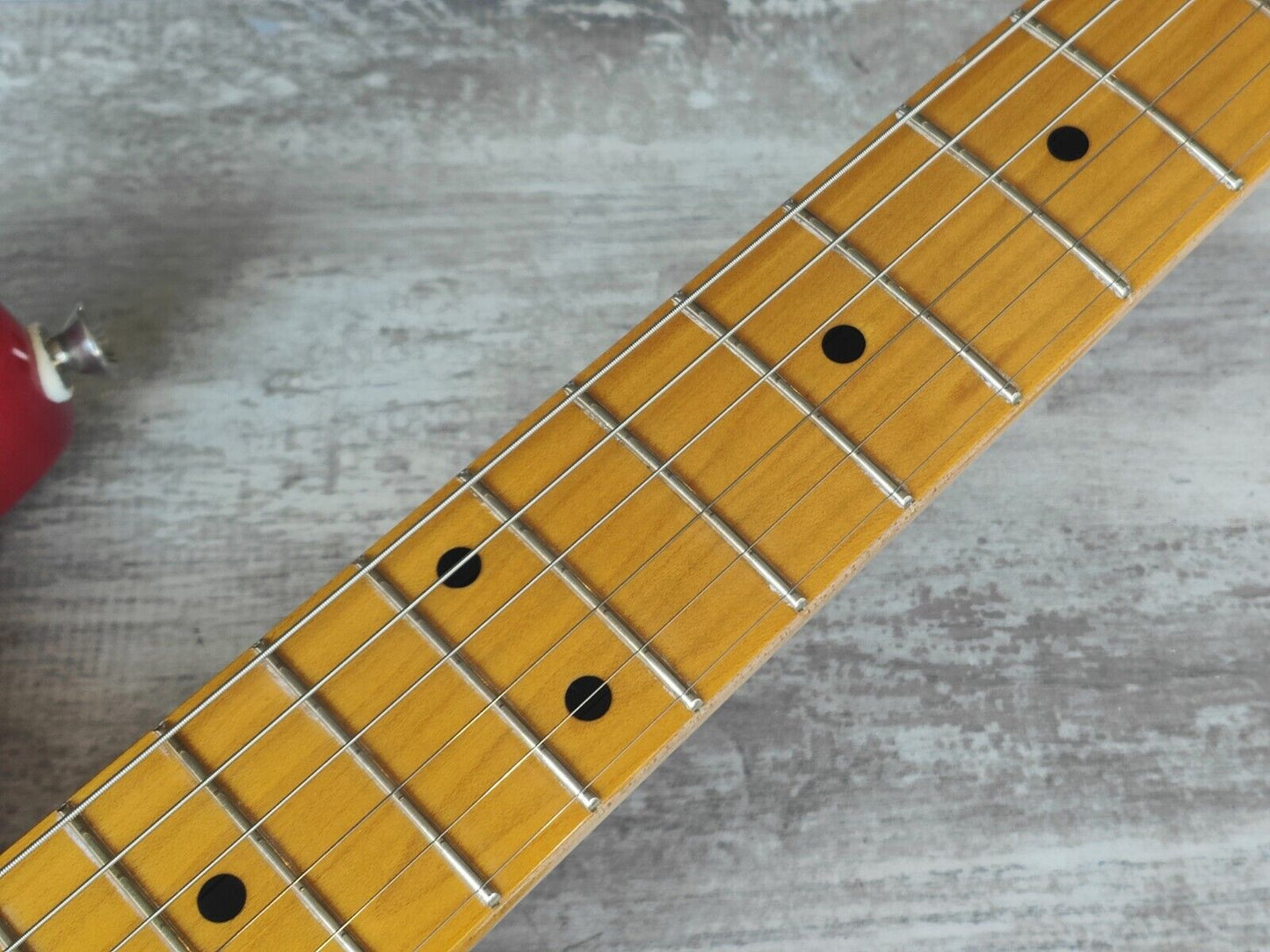 1990's Fender Japan '57 Reissue Stratocaster (Refinished Sparkle Red)