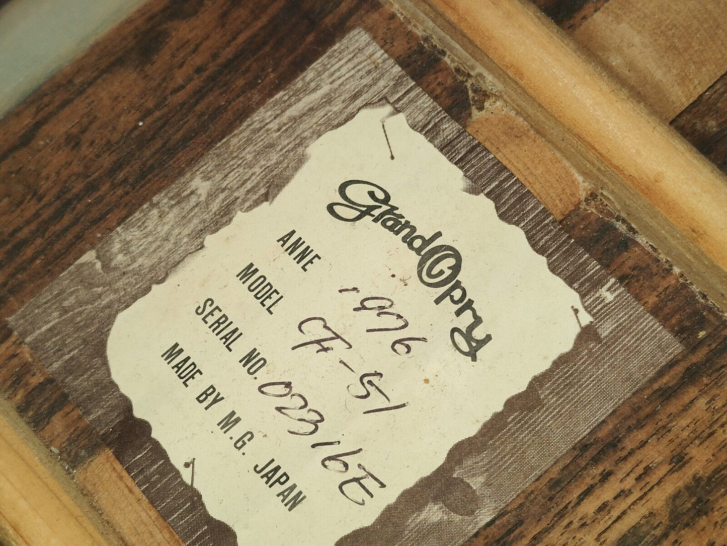 1976 Grand Opry Japan CF-51 Acoustic Guitar (Brown Sunburst)