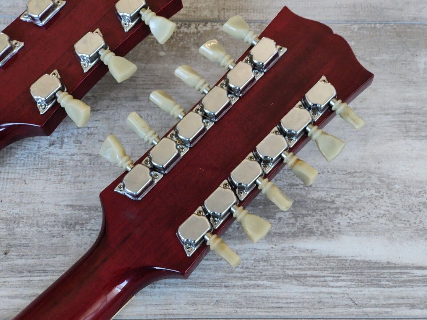 1976 Aria Japan (Matsumoku) EDS-1275 Style 6/12 Doubleneck SG (Cherry Red)