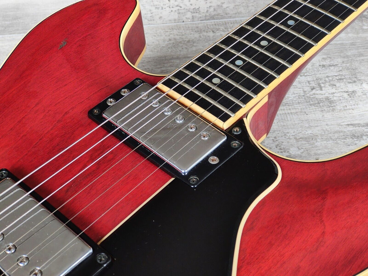 1980 Yamaha Japan SA-1000 ES-335 Semi Hollowbody Electric Guitar (Persimmon Red)