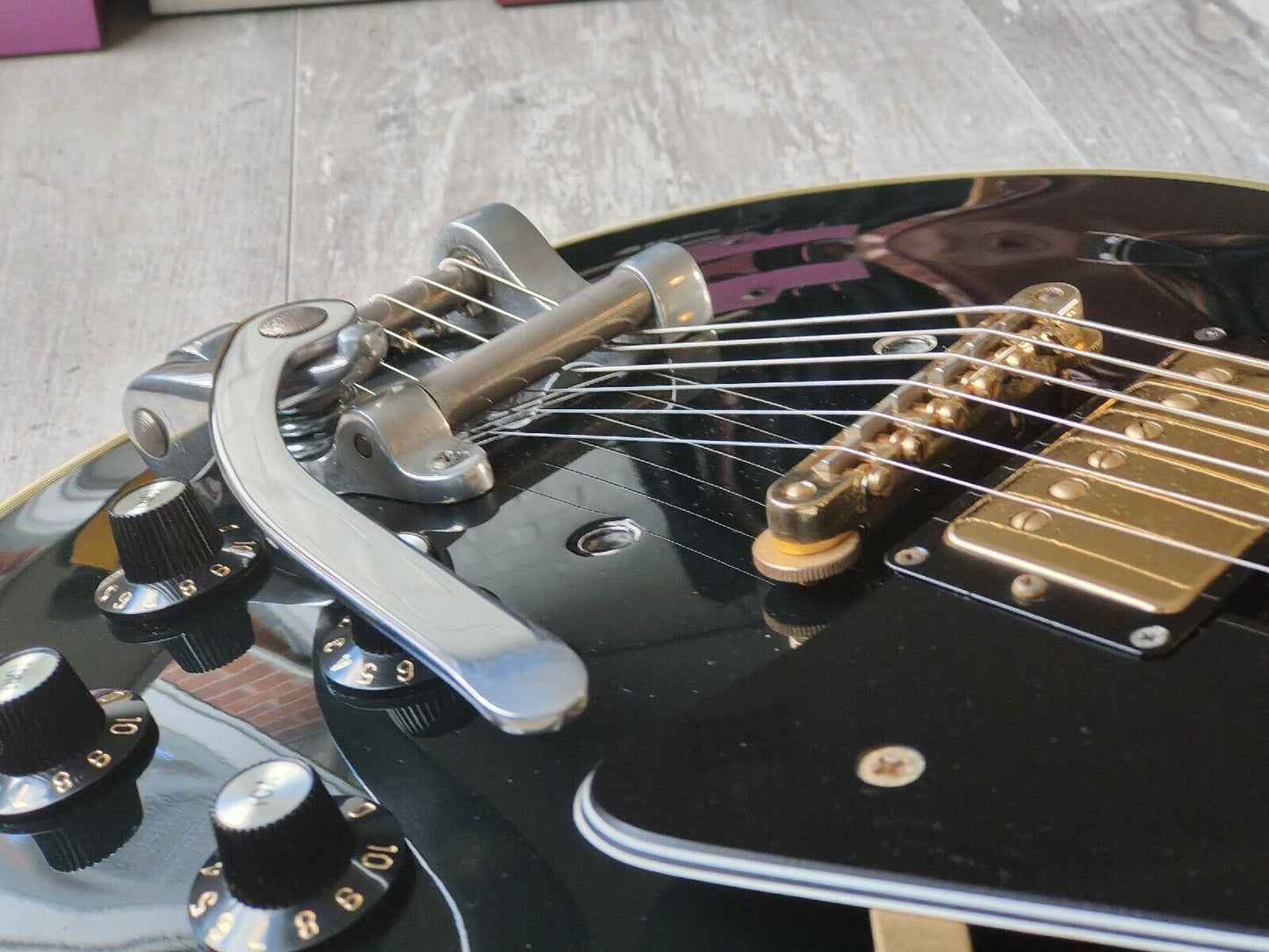 1990 Greco Japan EGC Les Paul Custom w/"Soft V" Neck Profile (Ebony)