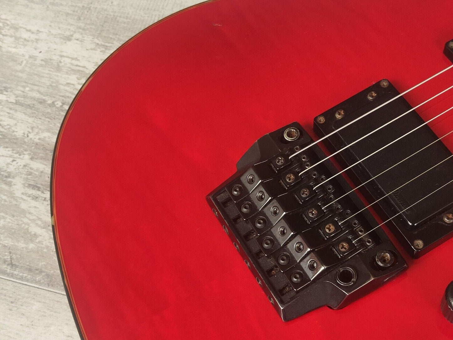1985 Ibanez Japan RS530TR Roadstar II Vintage Electric Guitar (Transparent Red)