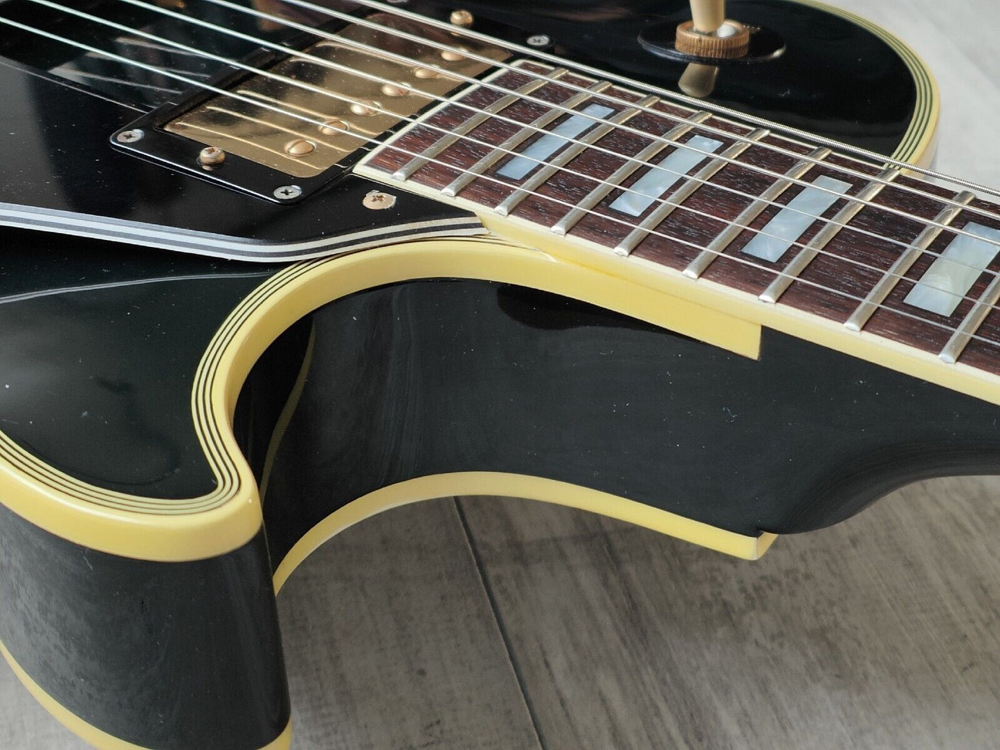 1990 Greco Japan EGC Les Paul Custom w/"Soft V" Neck Profile (Ebony)