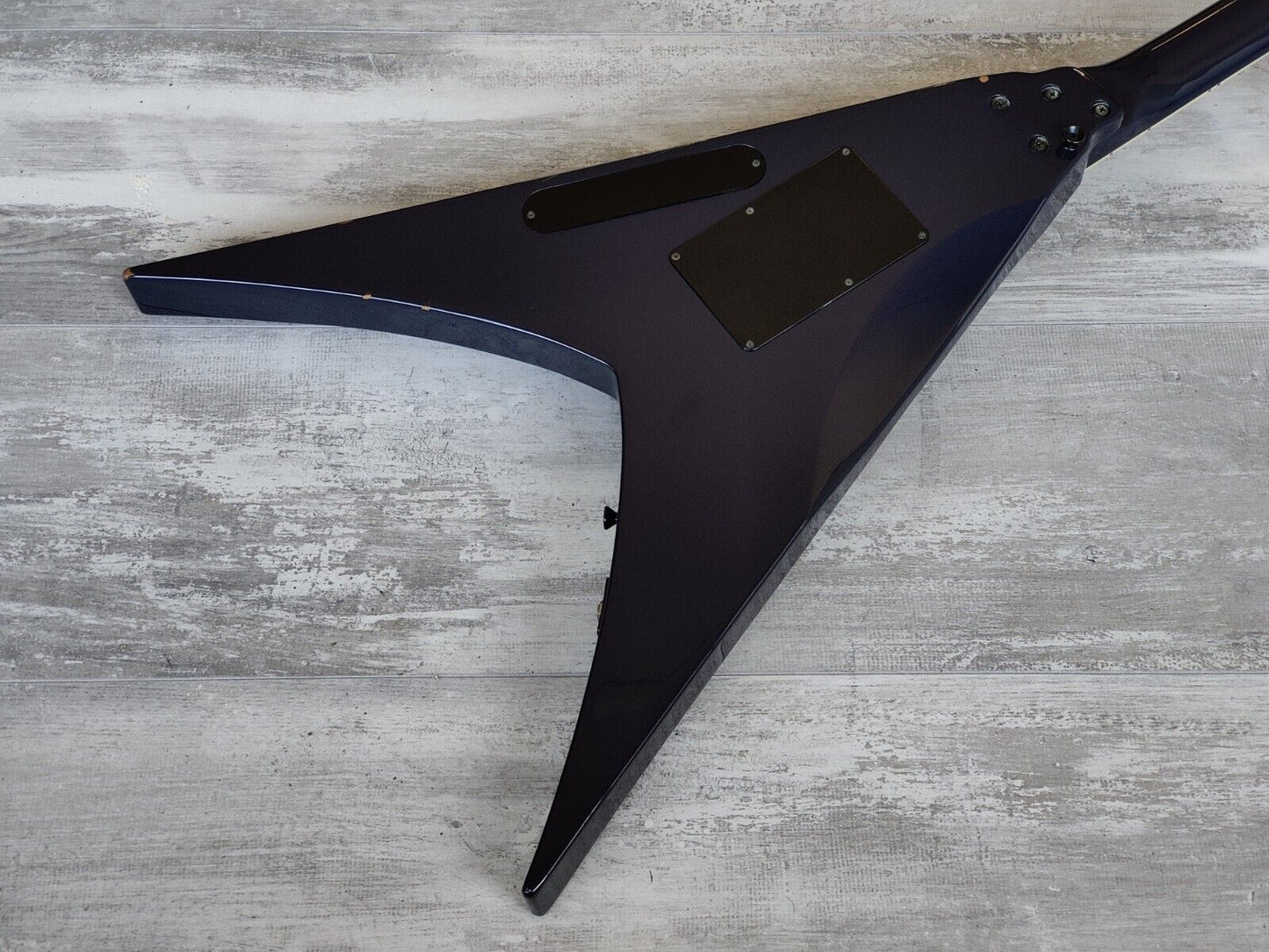 1990's Edwards Japan (by ESP) E-C-98V Flying V w/EMG's (Purple)