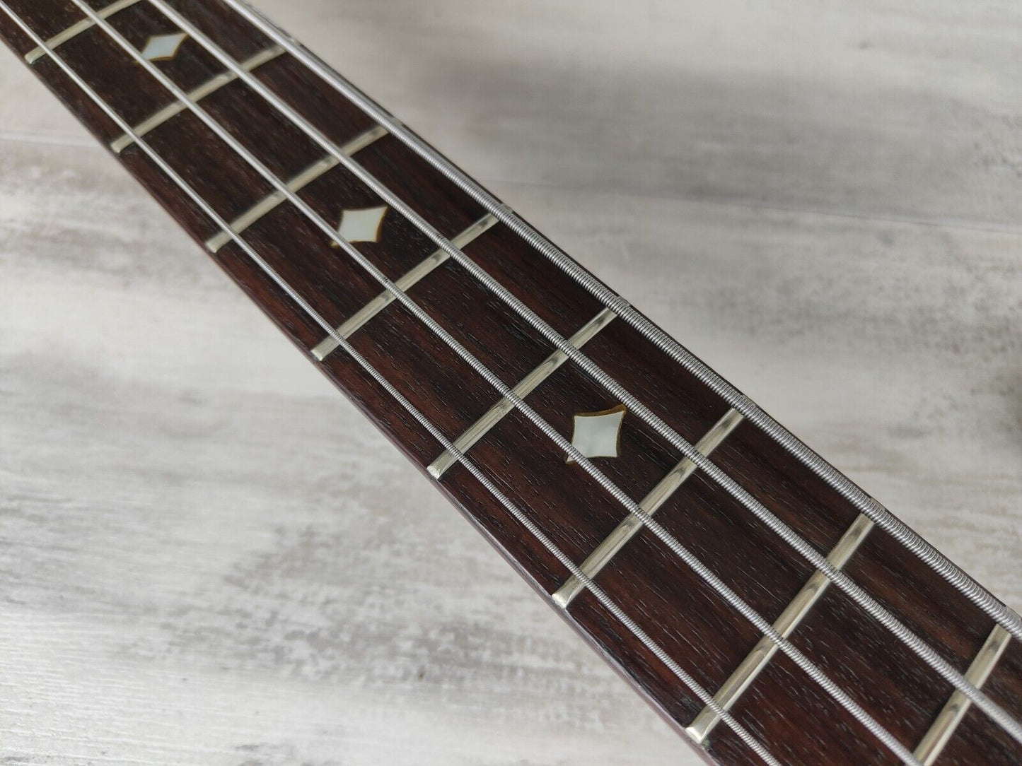 1981 Aria Pro II TSB-650 Thor Sound Neckthrough Left Handed Bass (Dark Brown)