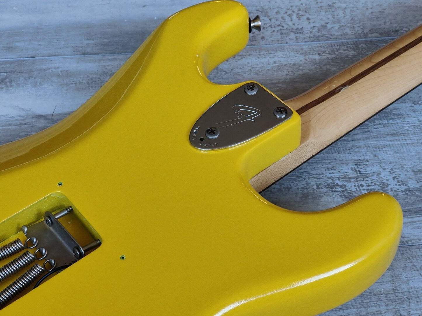 1989 Fender Japan ST72-55 LH Left Handed '72 Reissue Stratocaster (Yellow Refin)