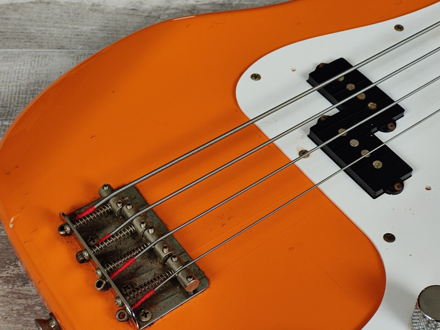 1990's Fender Japan PB-STD Standard Precision Bass (Capri Orange)