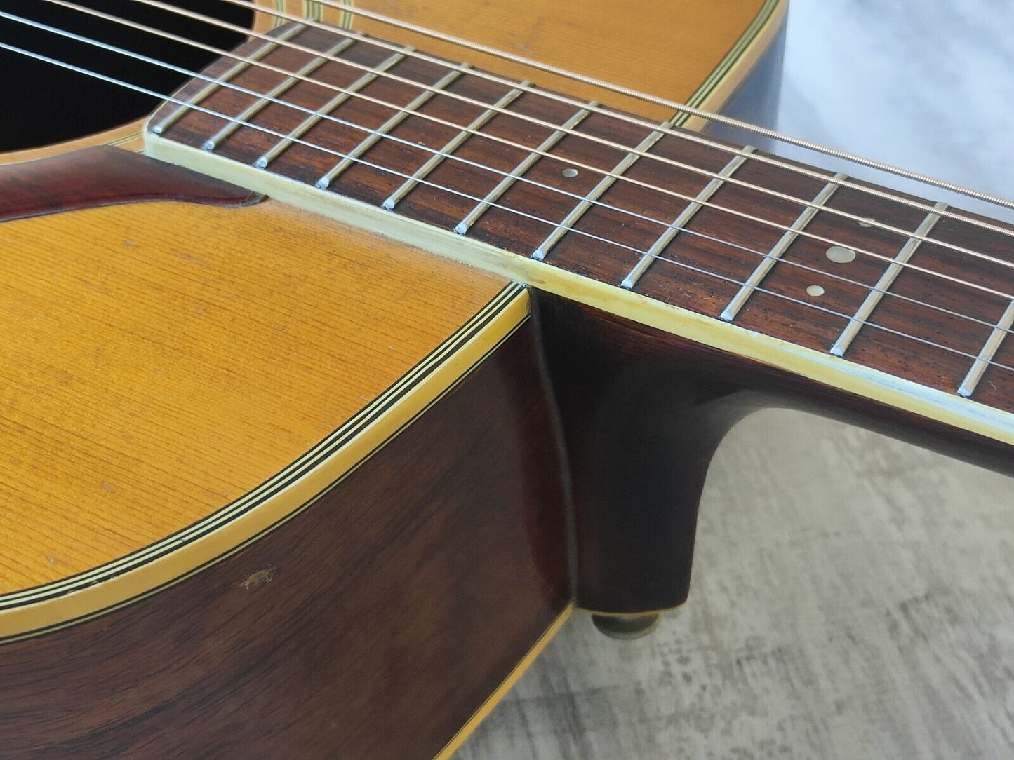 1970 Yamaha FG-350 Red Label Dreadnought Acoustic Guitar