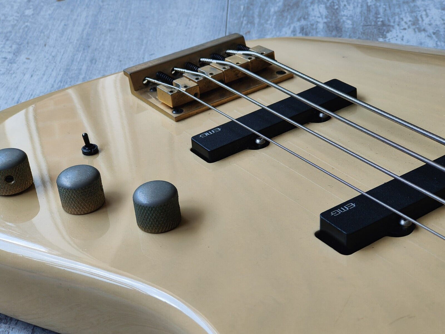 1990's Levinson Blade Japan B4 Jazz Bass w/EMG's (Blonde)