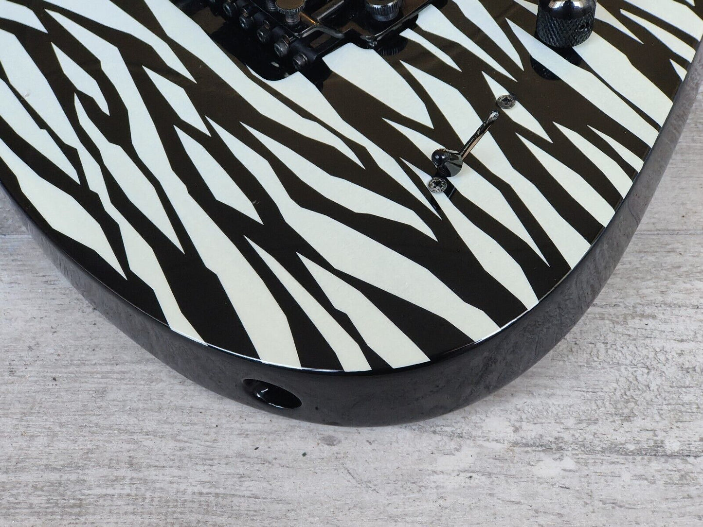1994 Yamaha Japan MGM111 Special Edition Electric Guitar (Zebra Stripe)