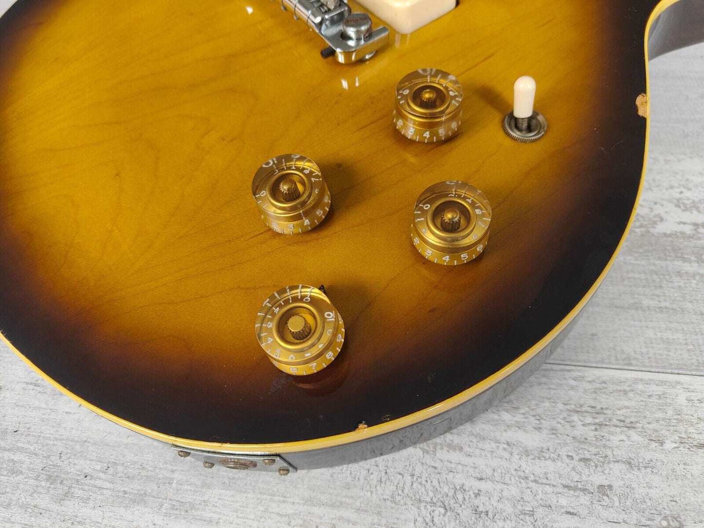 1977 Greco Japan MR-600 "Mick Ralphs" Double Cutaway w/P90's (Brown Sunburst)