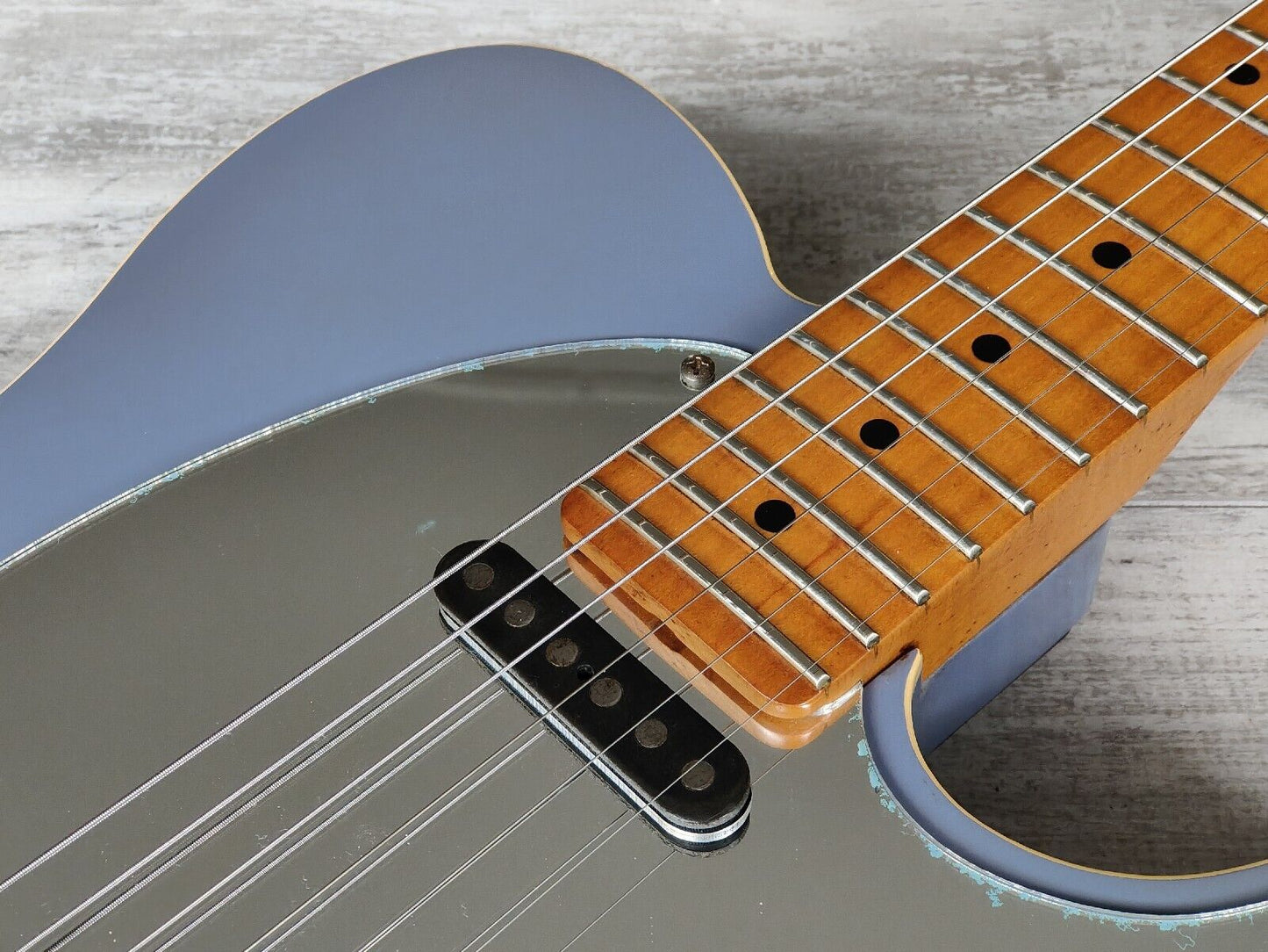 1989 Bill Lawrence BTOM-60 Bound Telecaster (Ice Blue Metallic)