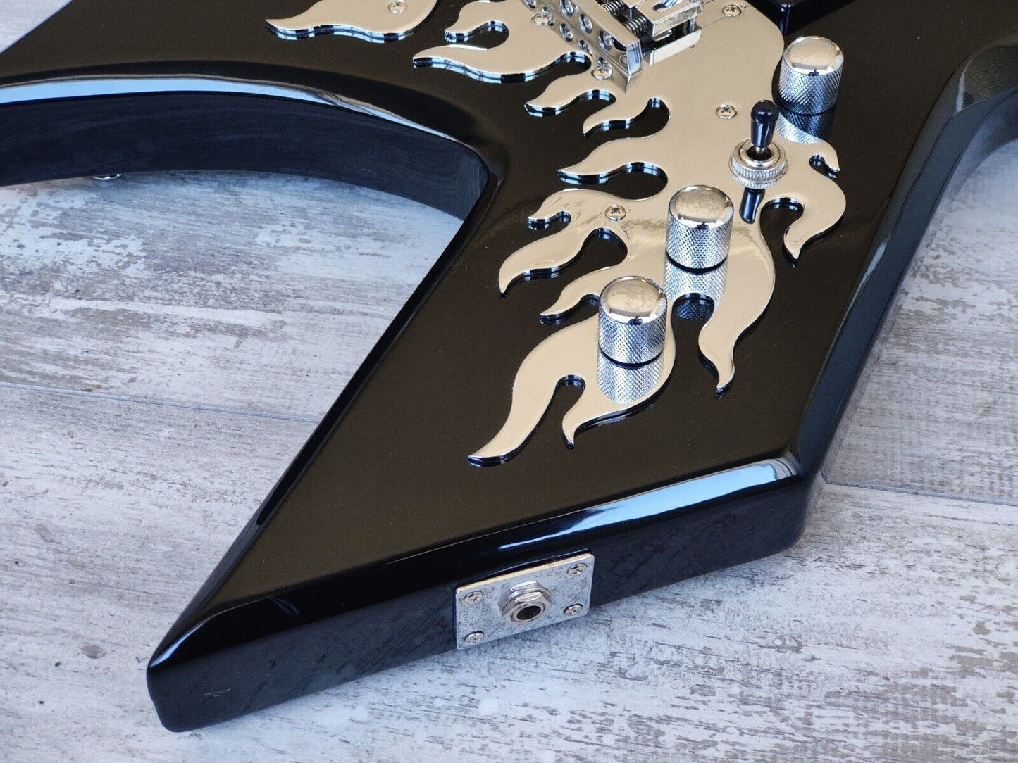 BC Rich  Special Edition Afterburner Warlock (Black/Chrome)