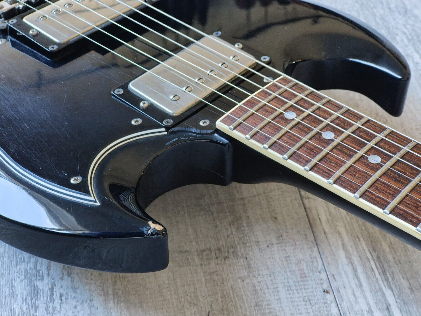 1989 Greco Japan SS Series SG Double Cutaway (Black)