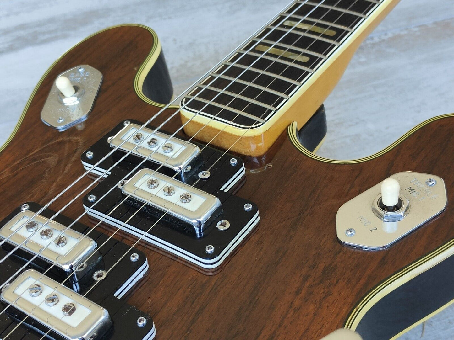 1967 Ibanez Japan Stereo Hollowbody Electric Guitar (Brown)