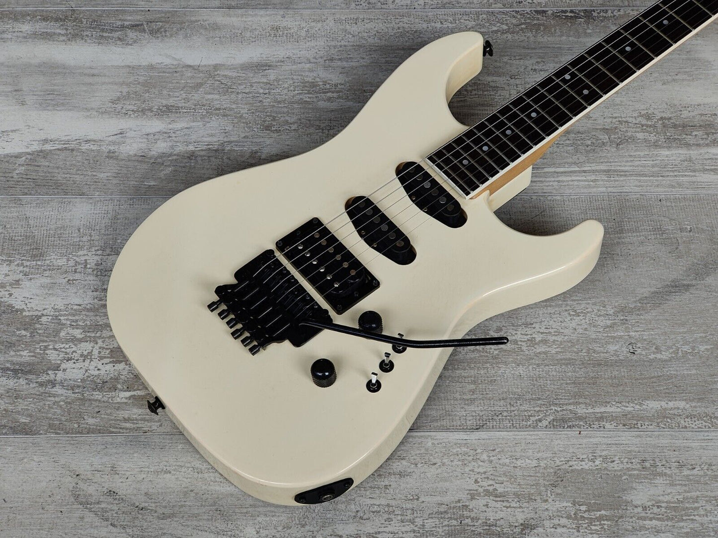 1987 Greco Japan JJ-60 HSS Superstrat (White)