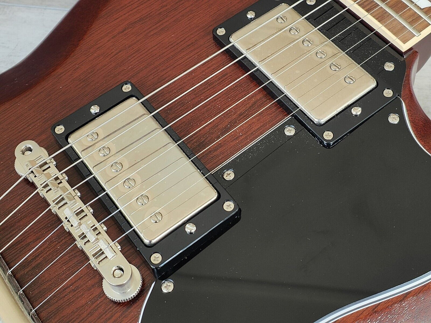 2017 Tokai "Premium Series" SG-215 Double Cutaway SG (Worn Brown)