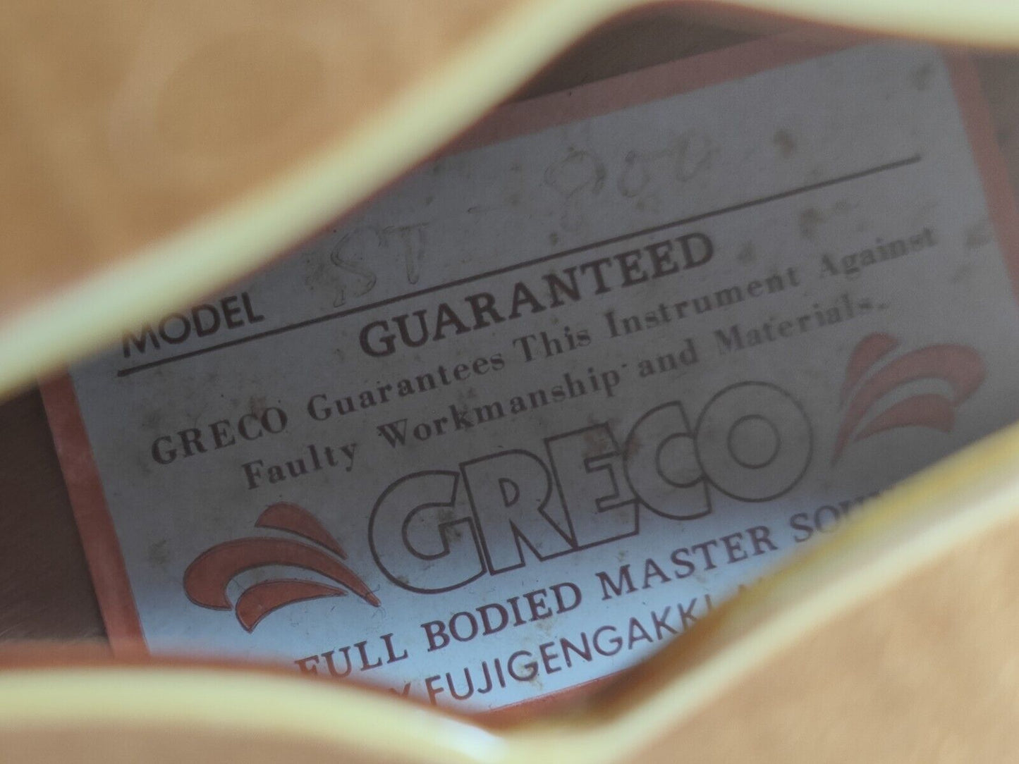 1979 Greco Japan SV-800 Super View Semi Hollowbody (Natural Flame)